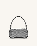 Eva Artificial Crystal Mini Shoulder Bag - Black