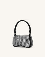 Eva Artificial Crystal Mini Shoulder Bag - Black