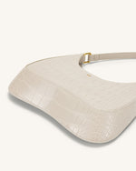 Ruby Shoulder Bag - White Croc