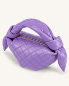 Croissant Top Handle Bag - Purple