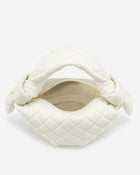 Croissant Top Handle Bag - White