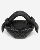 Croissant Top Handle Bag - Black