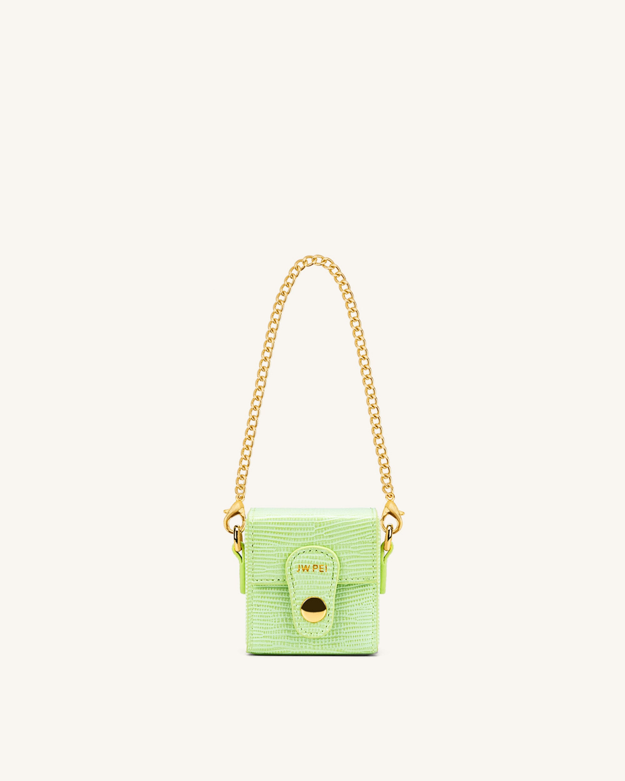 Square Mini Box - Lime Green Lizard