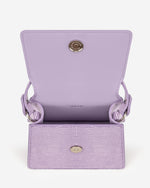 Fae Mini Top Handle Bag - Purple Lizard