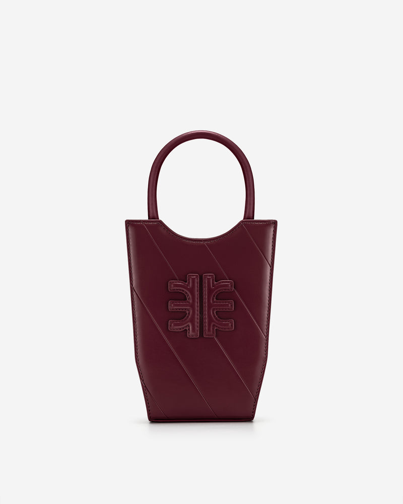 FEI Twill Phone Bag - Dark Red