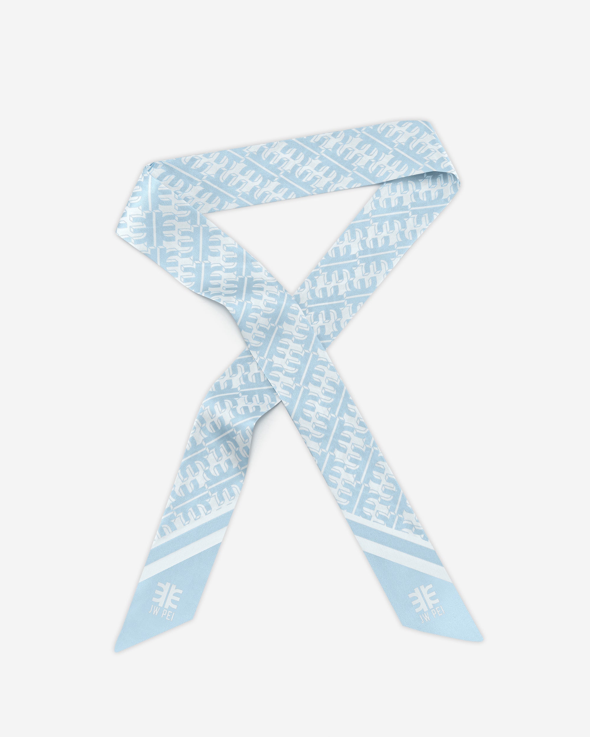 FEI Faux Silk Twill Scarf - Light Blue