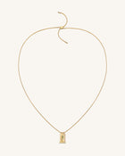 Roman Small Arch Pendant Necklace - 18ct Gold Plated & Multicolor Zircon